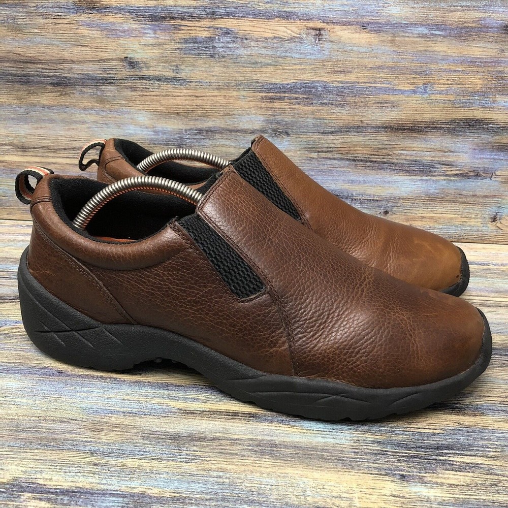 St. John’s Bay Loafers Slip On Shoes Leather Brown Men's Size 11 M